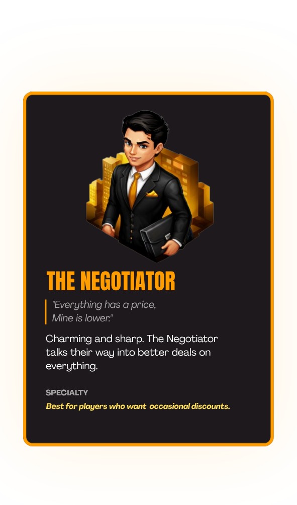 The Negotiator card